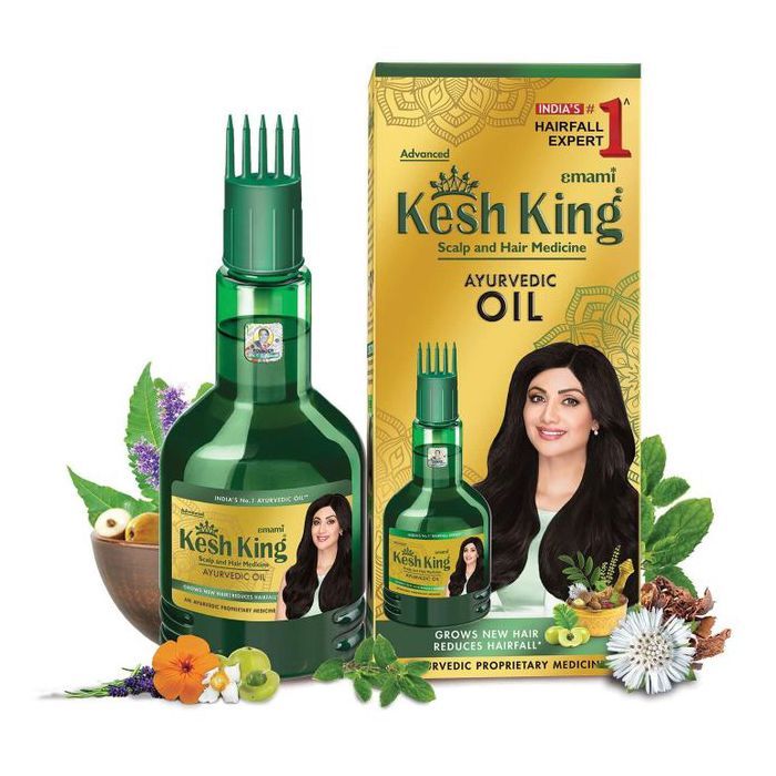 kesh king Huile ayurvédique pour le cuir chevelu et les cheveux - Nourrissement en profondeur et croissance des cheveux - 100ml