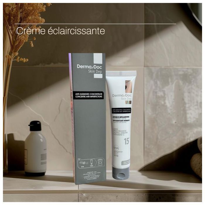 DermaDoc Crème Dépigmentante Intensive Anti-Imperfections Spf15 – 40ml - crème Éclairssisante