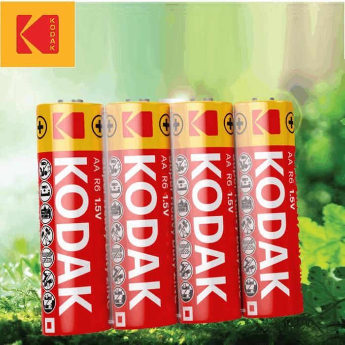 Pack de 4 Piles Alcalines AA Kodak Super Heavy Duty Zinc