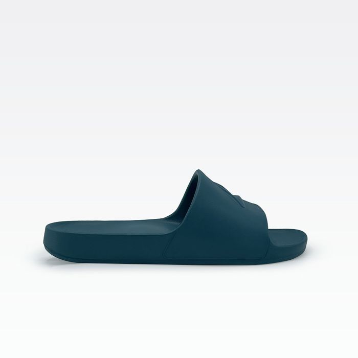 Slippers - Dark GREEN - Homme  - Basse - Plat