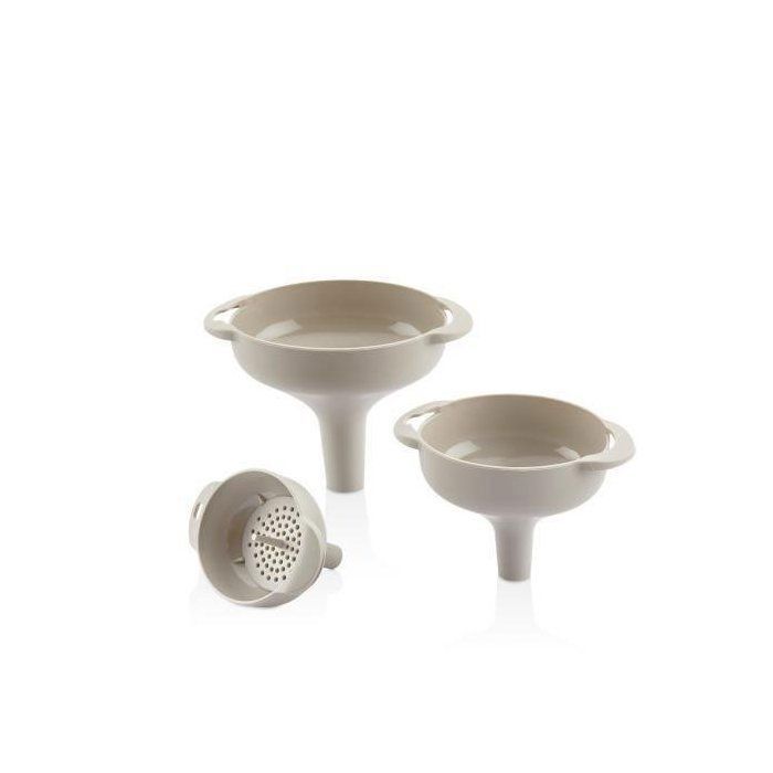 Entonnoirs 4 en 1 - Non spécifié - Plastique - Large goulot - Passoire intégrée - Couleurs aléatoires