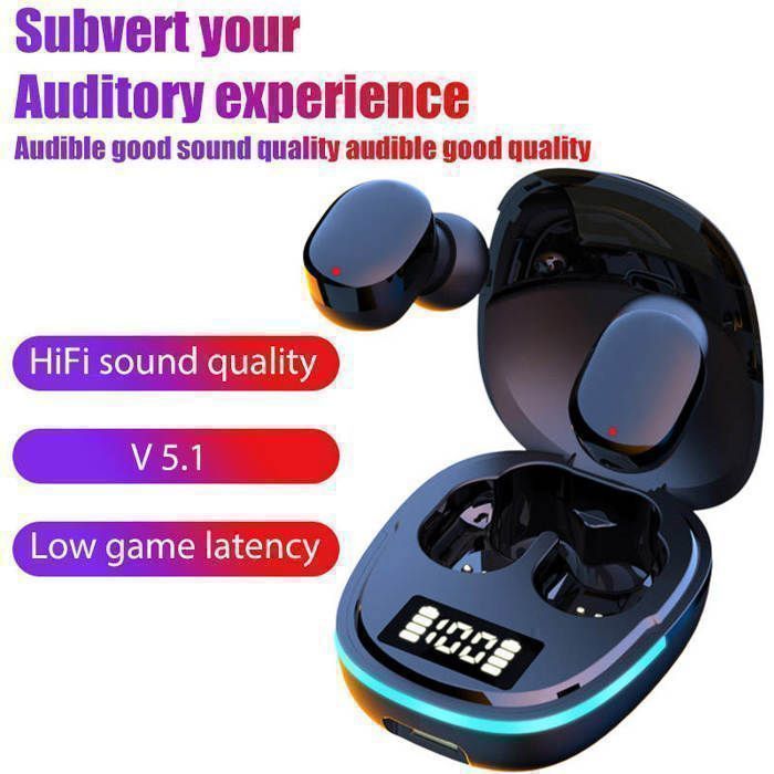 Écouteurs G9S TWS Bluetooth 5.1. Son HiFi, réduction de bruit, affichage LED, faible latence, confort optimal