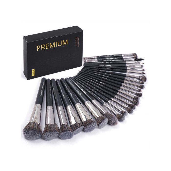 Set de pinceaux de maquillage - Maange - 25 pièces - Doux - Résistant - Portable