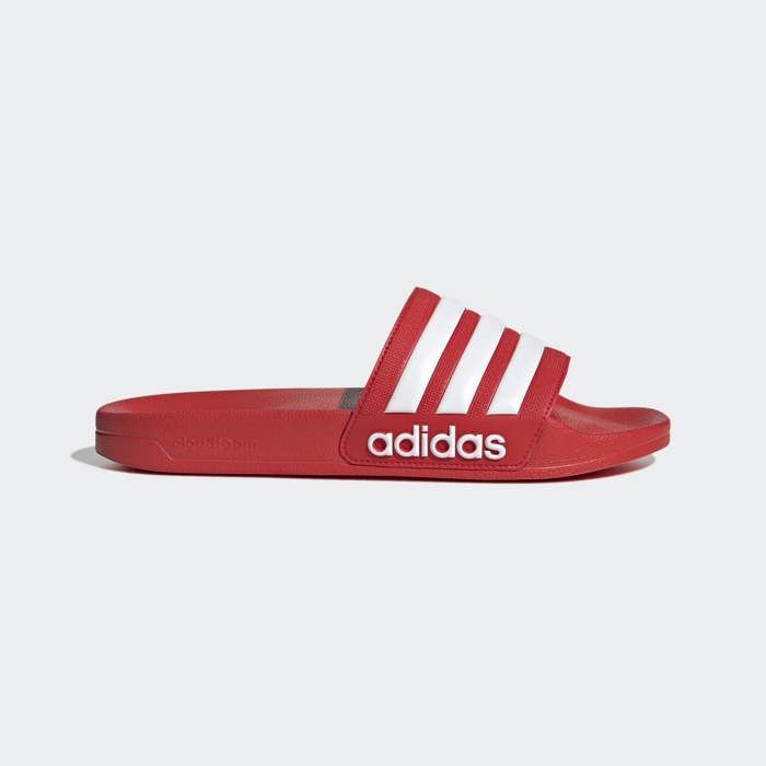 Claquette - ADIDAS - ADILETTE SHOWER - Rouge - Plastique - Confort léger