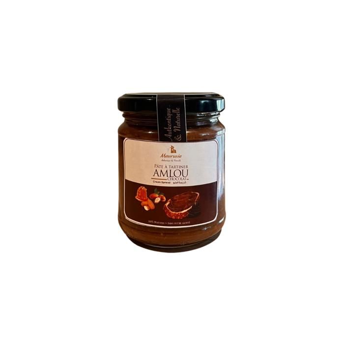Amlou au Chocolat Noir 100% Cacao 200g – Sans Sucre Ajouté