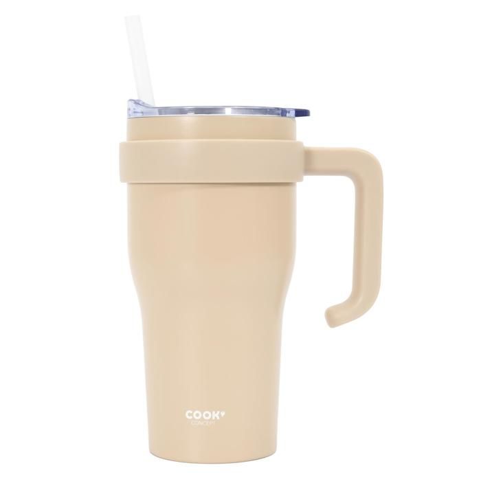 Mug de transport - COOK - Mini Miami - 600 ml - Design épuré - Pratique et stylé