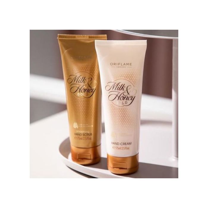 Crème et Gommage pour les mains - ORIFLAME - Milk and Honey Gold - 75 ml - Hydratation - Douceur
