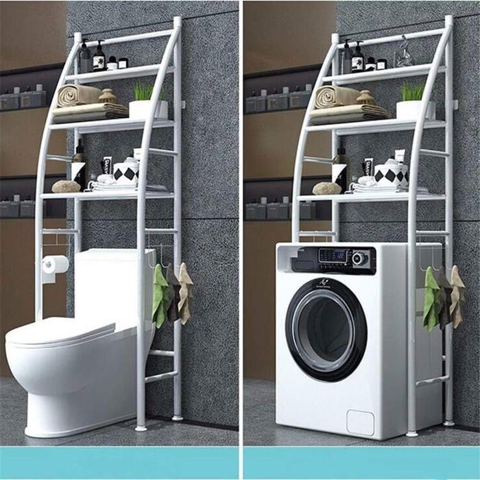 Étagère de rangement - GENERIC - 3 niveaux - Matériau solide - Design contemporain - Économiseur d'espace