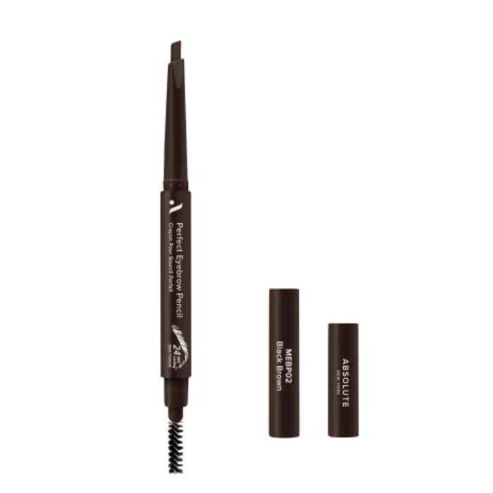 Crayon à sourcils - ABSOLUTE NEW YORK - MEBP02 - 24H Longue tenue - Couleur Marron Noir - 0.25 g