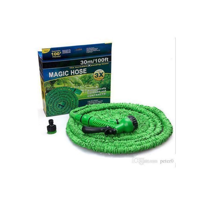 Tuyau d'arrosage - MAGIC HOSE - Extensible 30m - Léger - Anti-nœuds - Embout multifonction