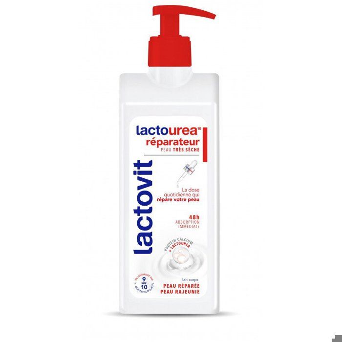 Lactovit Lotion Réparatrice pour le Corps Lactourea 400ml pour Peaux Très Sèches