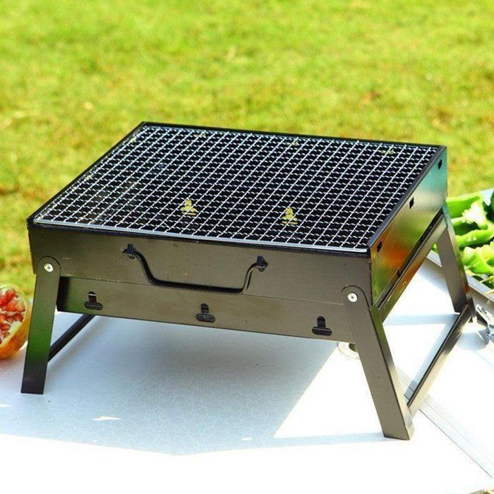 Barbecue pliable - GENERIC - Portable - Charbon - Design contemporain - Facile à transporter