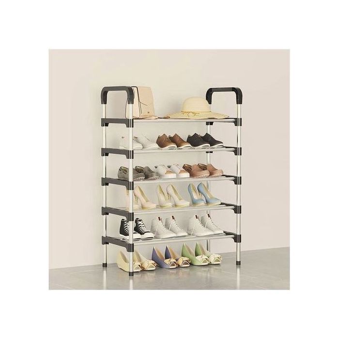 Étagère à chaussures à, Rangement Démontable, Armoire à chaussures en métal