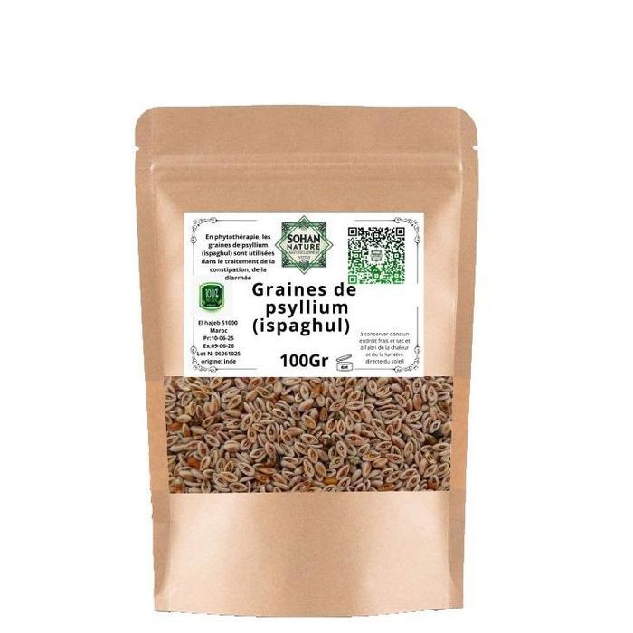 SOHAN NATURE Psyllium 100 Gr psyllium noir, ispaghul