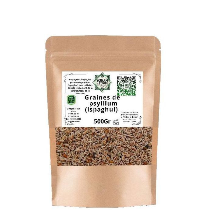 SOHAN NATURE Psyllium 500 Gr psyllium noir, ispaghul