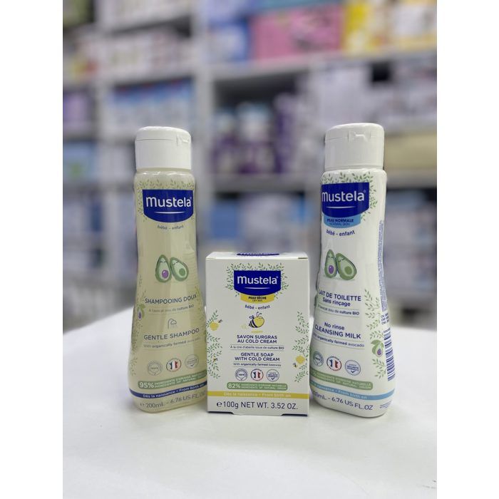 Mustela Lunch Box Savon+ Shampoing 200ml + Eau rafraichissante + Hydra corps 300ml + Lingettes