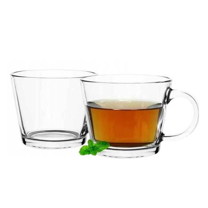 2xTasses à thé - 250ml - Verre - Élégance Chic