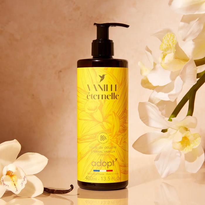 Huile de douche - VANILLE ETERNELLE - 400 ML - Texture riche - Parfum gourmand - Hydratation intense