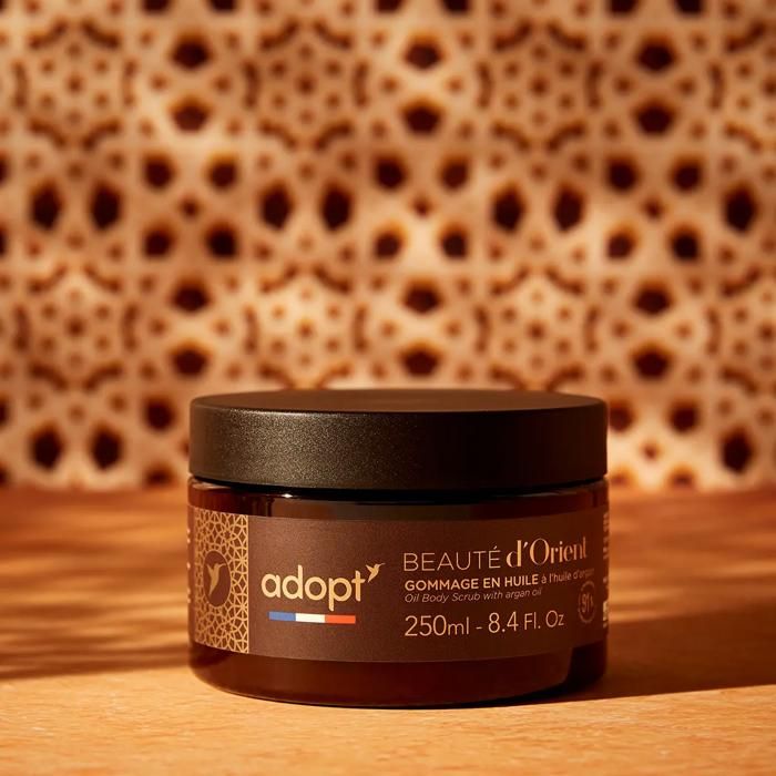 Gommage en huile - BEAUTE D'ORIENT - 250 ML - Huile d'argan - Exfoliation douce - Peau lumineuse