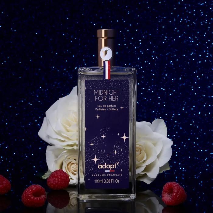 Eau de Parfum - MIDNIGHT FOR HER - 100 ML - Floral - Cassis-Framboise - Rose-Patchouli