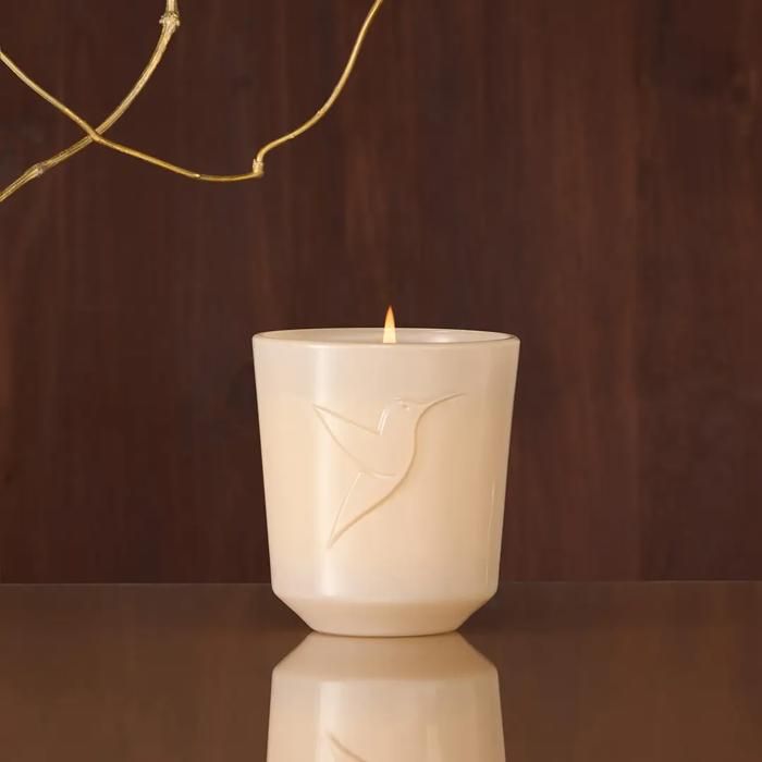 Bougie Parfumée - BOIS CELESTE - 180 G - Cire Végétale - Mèche en Coton - 30 Heures de Combustion