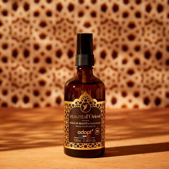 Huile de beauté - BEAUTE D'ORIENT - Argan - 100 ML - Nourrissante - Apaisante - Parfum oriental