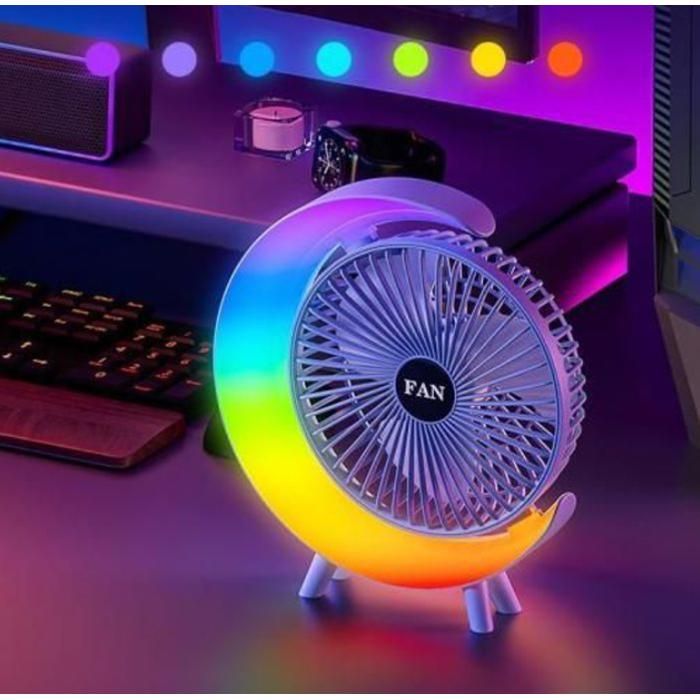 Ventilateur de Refroidissement Portatif Rechargeable – Spécial Bureau