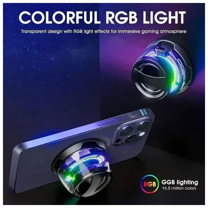 Haut-parleur Bluetooth magnétique d'extérieur, Mini haut-parleur stéréo   avec lumière de couleur RGB et support de téléphone