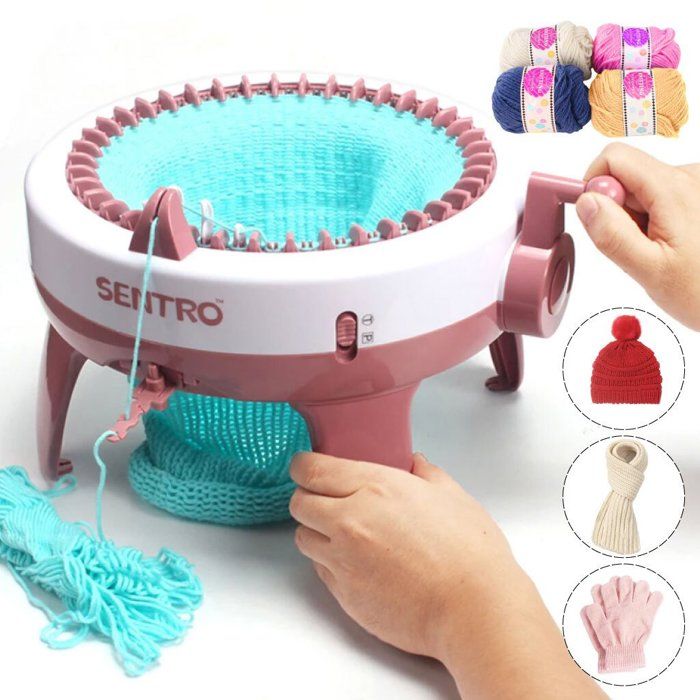 Machine à Tricoter Mini Kit : Un Outil Éducatif et Créatif pour Tricoter Écharpes, Chapeaux, Pulls et Plus