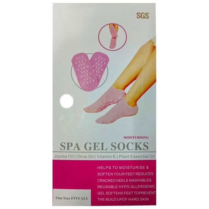Chaussettes en gel spa - Non spécifié - 2 Paires - Rose - Hypoallergénique - Pour tous types de peau