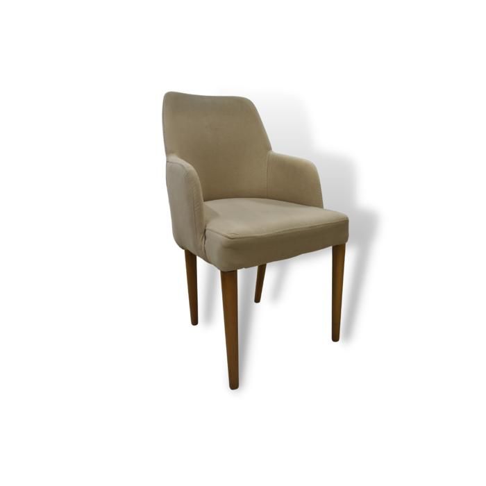 Chaise - KOLLU - Beige - Tissu - 1 place - Contemporain - Design