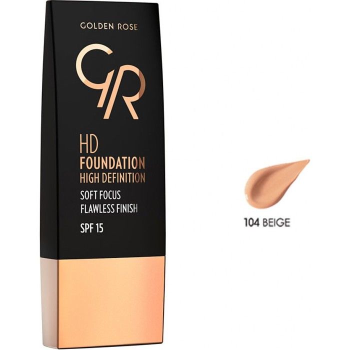 GOLDEN ROSE HD FOUNDATION 104