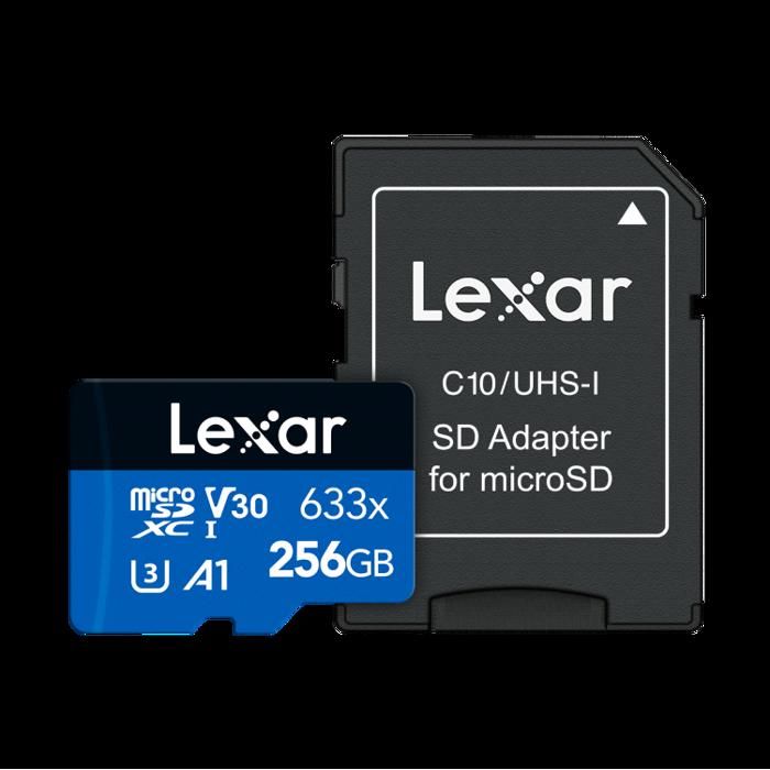 Lexar High‑Performance 633× microSDXC UHS‑I – 256 Go