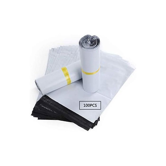 Pack de 100 Sachets d'expédition neutre scellables 320*430 avec ouverture facile et pochette