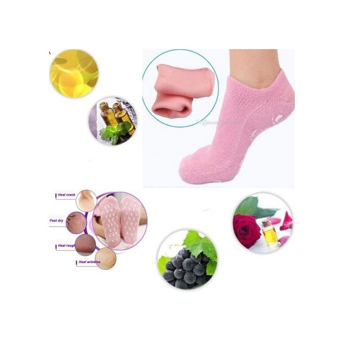 soins aux pieds chaussettes en gel de silicone pour SPA Réparation de la Peau Craquelée