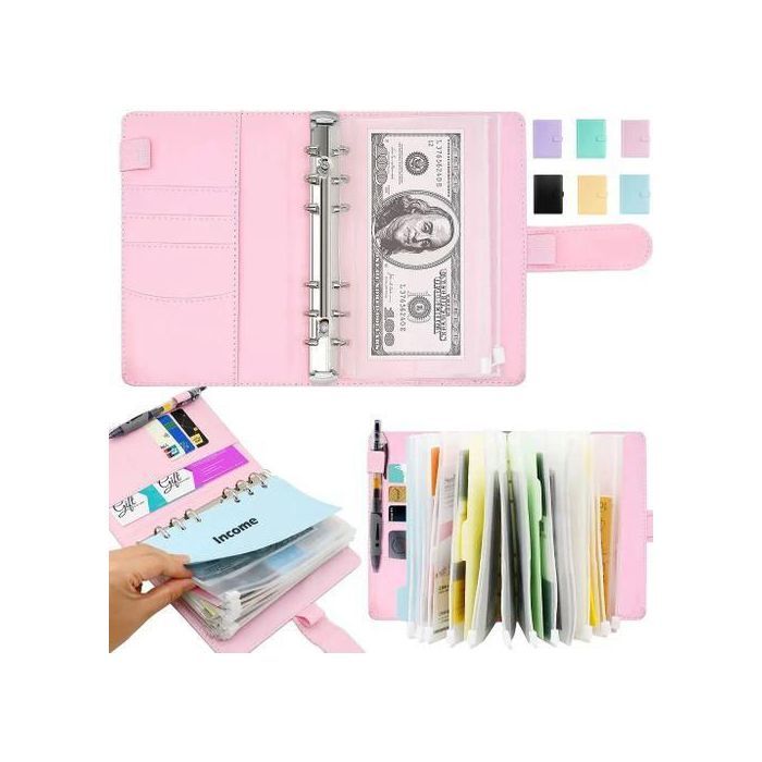 Classeur de Budget en cuir 8 enveloppes Journal de dépenses planificateur et organisateur factures