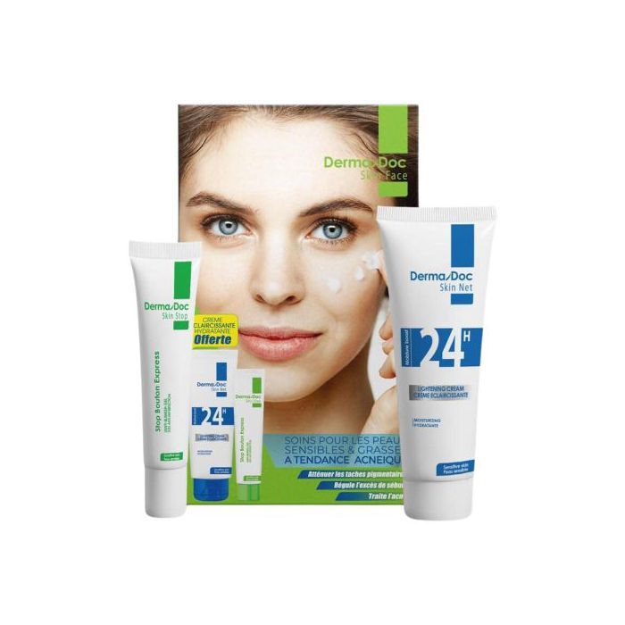 DermaDoc Stop Bouton Express 15ml + Crème Eclaircissante 50ml Offerte