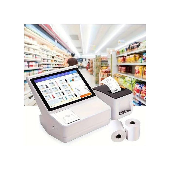 lot de 6 Rouleau Papier thermique 80 mm x 80 mm terminaux de paiement électronique