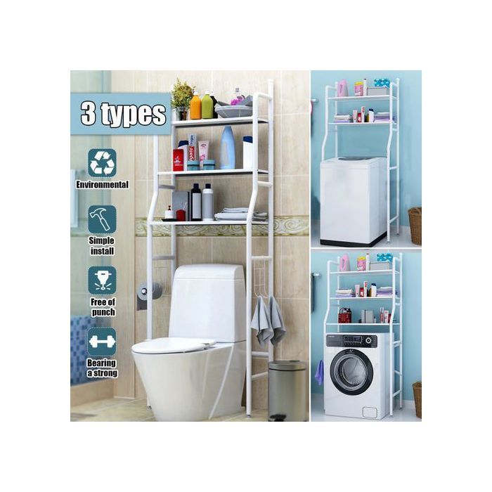 organisateur de toilette,qualité supérieure en métal, étagère de machine à laver