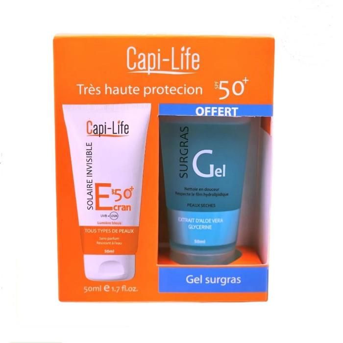PACK Écran Solaire invisible SPF50+ 50ml + Gel SURGRAS 50ml