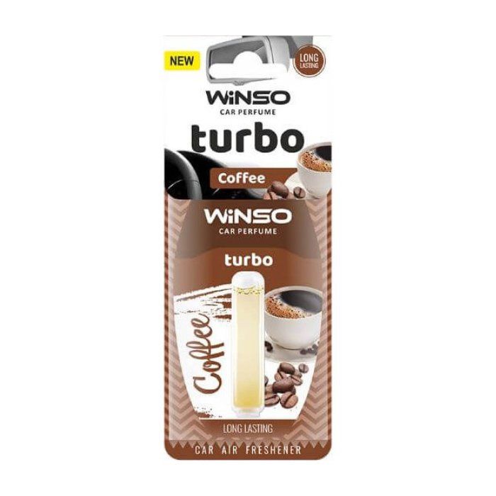 Parfum auto - WINSO - TURBO - Senteur café - Élimine les odeurs - Design moderne
