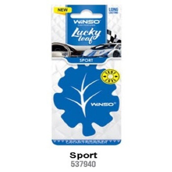 Parfum Auto - WINSO - LUCKY SPORT - Parfum d'ambiance en cellulose - Design élégant - Élimine les odeurs