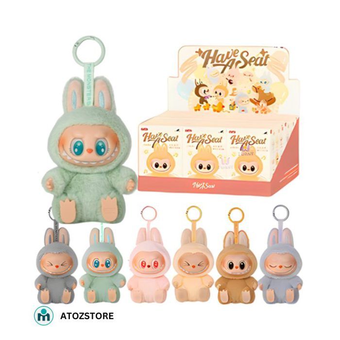 labubu les monstres collection 6p, sous différentes formes, couleur aléatoir