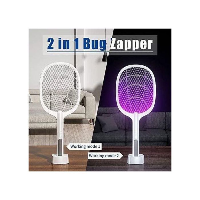 Raquette anti-moustiques avec lampe UV