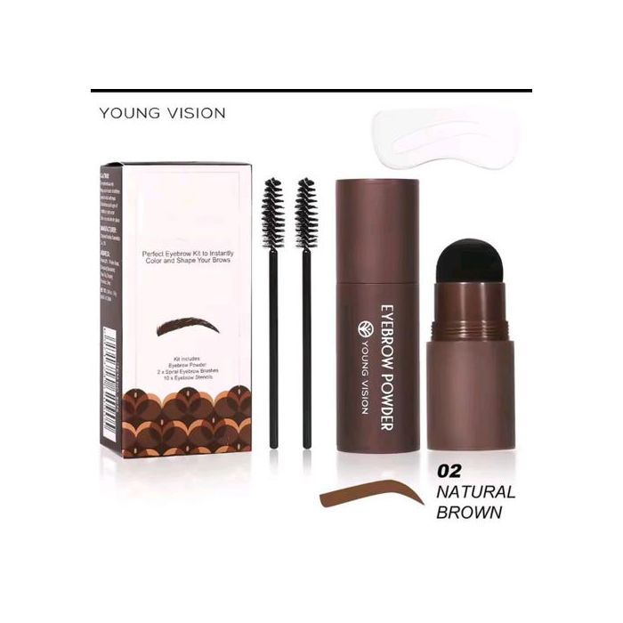 Kit Tampon à Sourcils, Imperméable, longue durée, micro lames, Contour Naturel