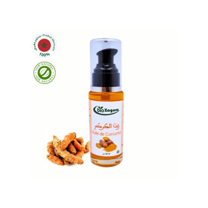 Huile de Curcuma  50ml -  100% Naturelle et  Marocaine