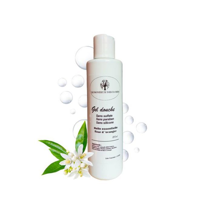 Gel Douche - Naturel - Fleur d'Oranger - Sans Sulfate - Sans Paraben - Hydratant