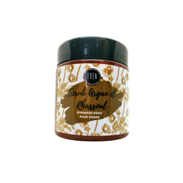 Gommage visage - Eden - Argan et Ghassoul - 100% Naturel - 100 ml - Sans parabène