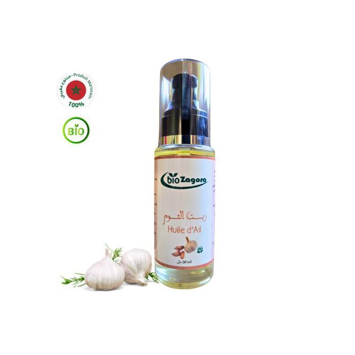 Huile Végétale d'Ail  50ml - Naturel - 100% Marocain - Soins Capillaires et Cutanés