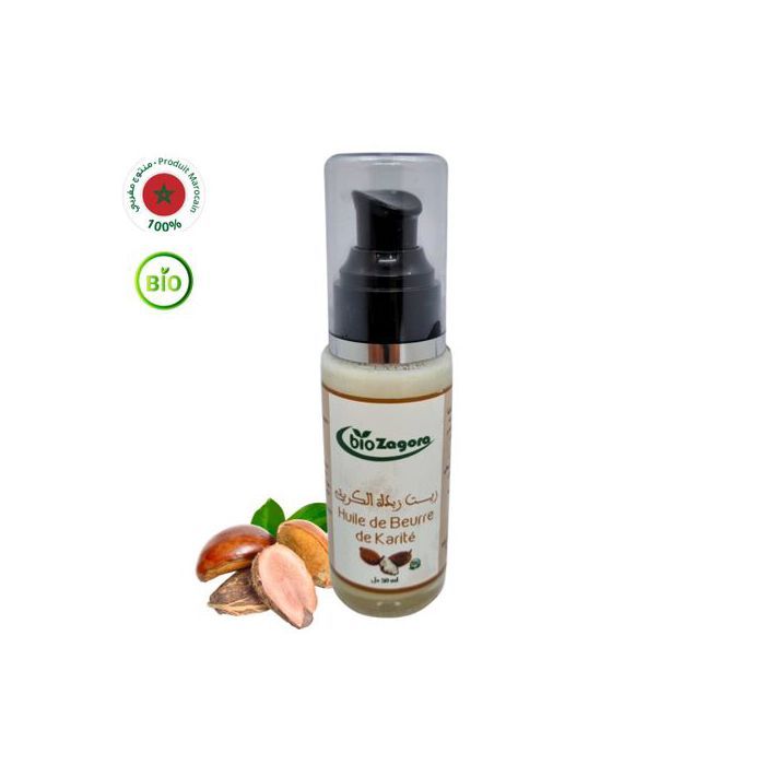 Huile Végétale de Beurre de Karité 50ml - 100% Naturelle - - Soin Hydratant et Réparateur